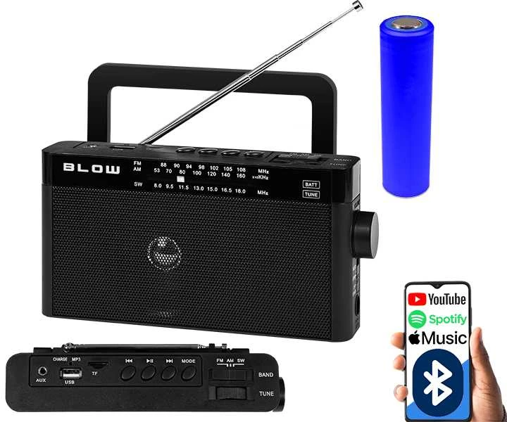 BLOW RA9 AM/FM analoginis nešiojamas radijas