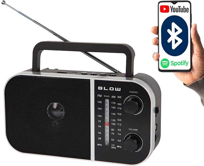 Oem Blow nešiojamas analoginis AM/FM radijas RA6