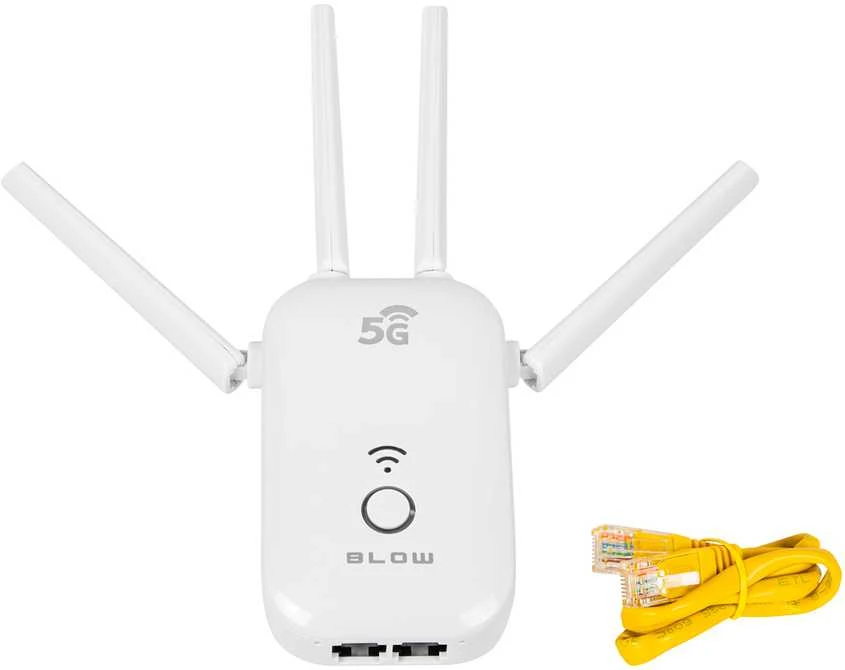 Maršrutizatorius Wi-Fi signalo stiprintuvas-kartotuvas 2.4GHz/5GHz RP-10 BLOW