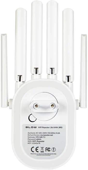 Maršrutizatorius Wi-Fi signalo stiprintuvas-kartotuvas 300MB/S RP-2 BLOW