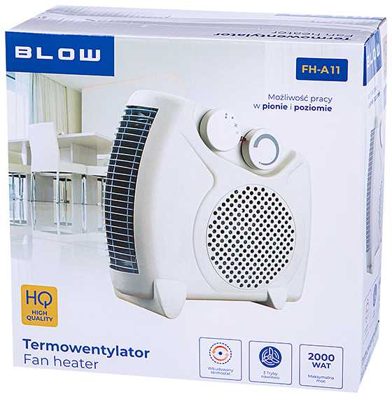BLOW 2000W FH-A11 ventiliatoriaus šildytuvas