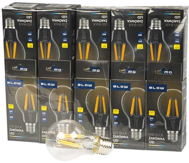 Blow LED lemputė E27 8W A60 230V - 10vnt