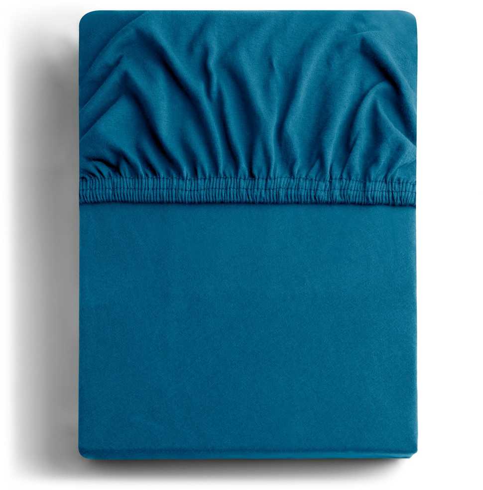 DecoKing Paklodė su guma, tampri 80–90x200+30 BLUESAPPHIRE