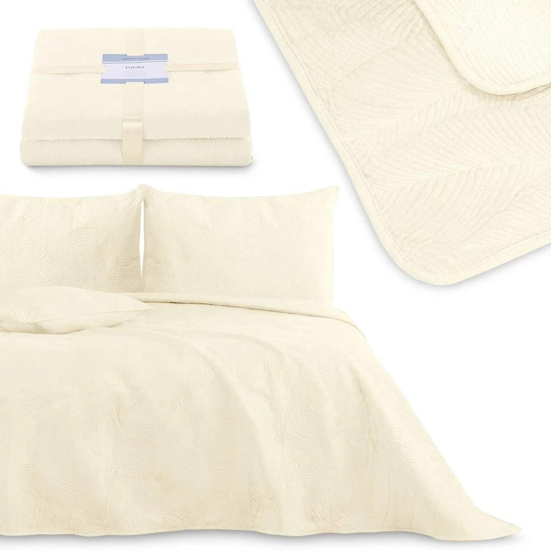 AmeliaHome BEDS / AH / PALSHA / BEIGE / 220x240