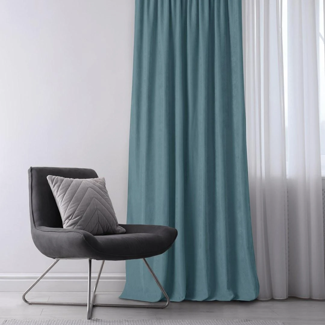 Homede Užuolaidos 280×300 iš šenilės AZURE
