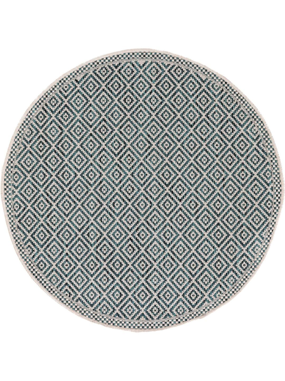 Blue In & Outdoor Round Rug Cleo Mėlyna ø 120 cm round, žema kaina