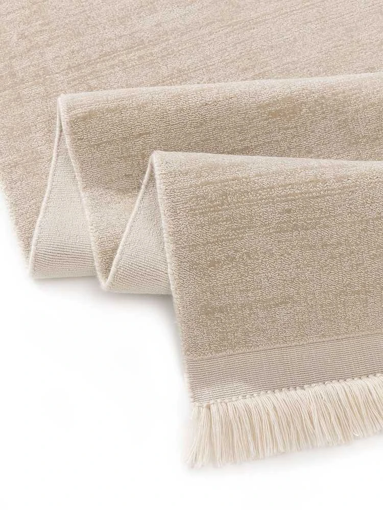 CREAM Kilimėlis pagamintas iš perdirbtos medžiagos Jade Kreminis 70x200 cm