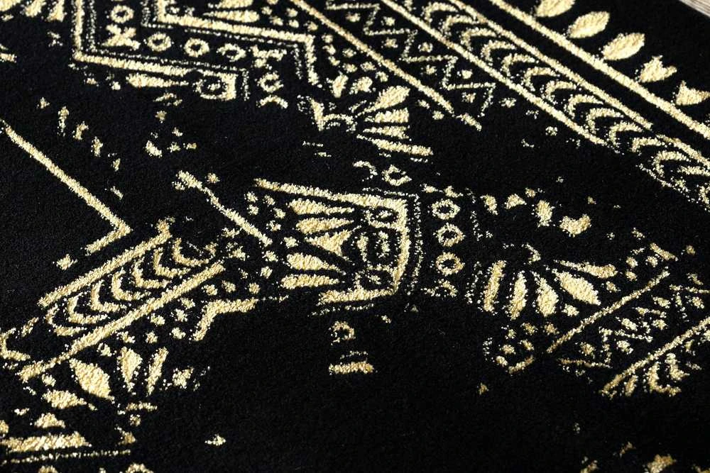 Carpet Kilimas MOSSE FRAME 2 spalvų juodas 80x300 Hakano