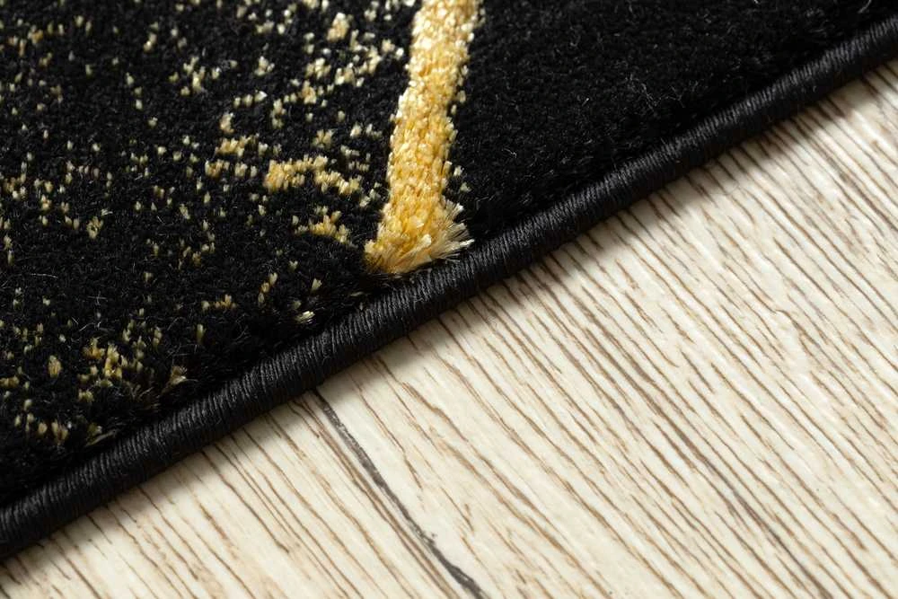 Carpet Kilimas MOSSE GLAM spalvos juodas 80x250 Hakano