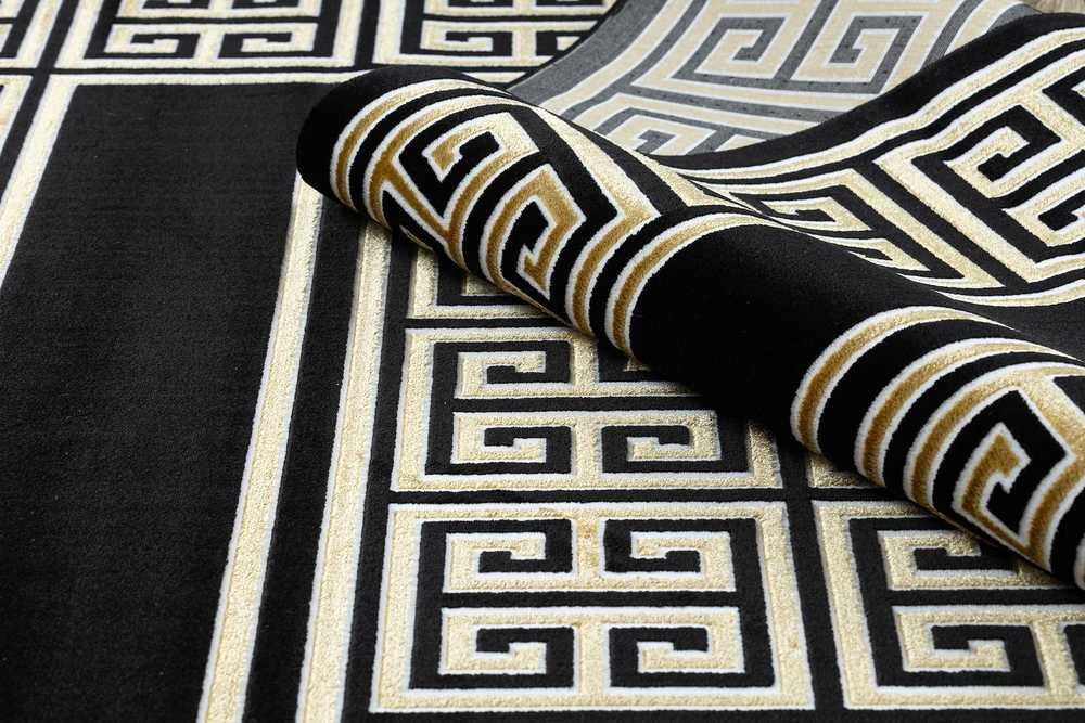 Carpet Kilimas MOSSE GREEK 2 spalvų juodas 60x250 Hakano