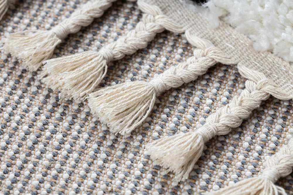 Carpet Kilimas WELBEN CROSS spalvos baltas stiliaus boho 80x200 Hakano
