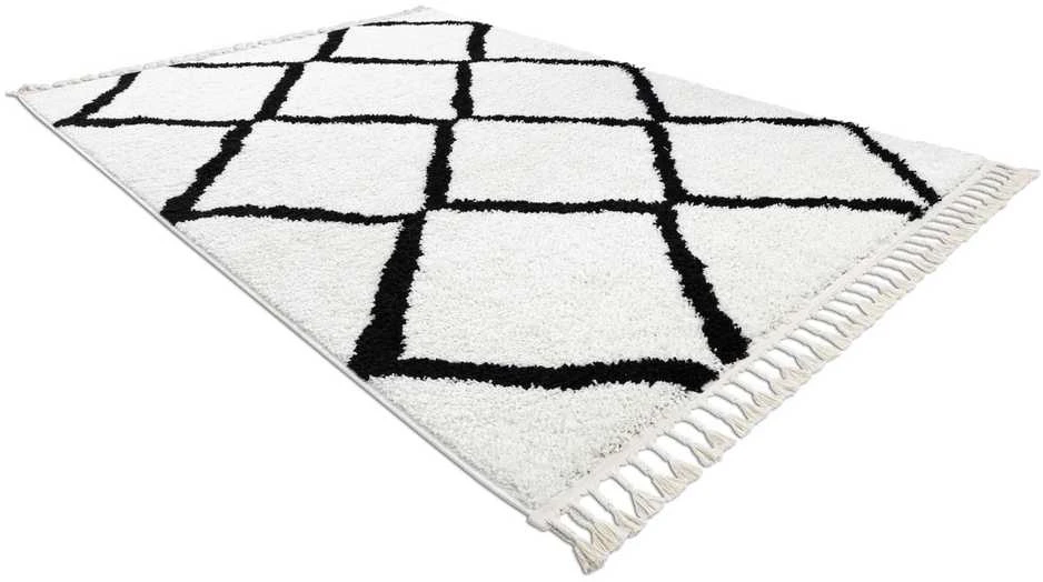 Carpet Kilimas WELBEN CROSS spalvos baltas stiliaus boho 70x200 Hakano