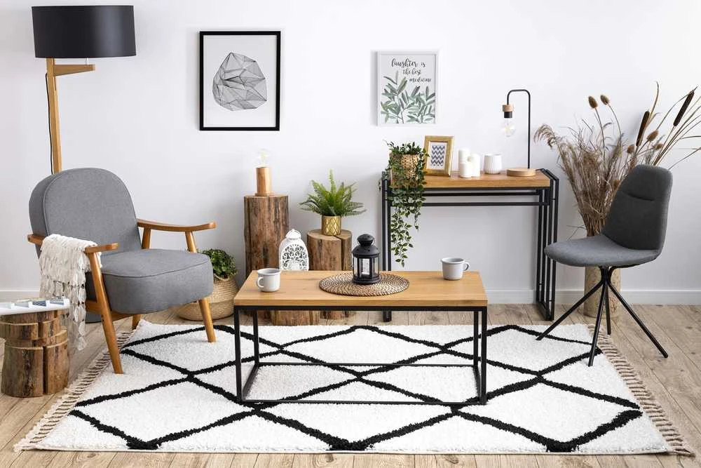Carpet Kilimas WELBEN CROSS spalvos baltas stiliaus boho 70x200 Hakano