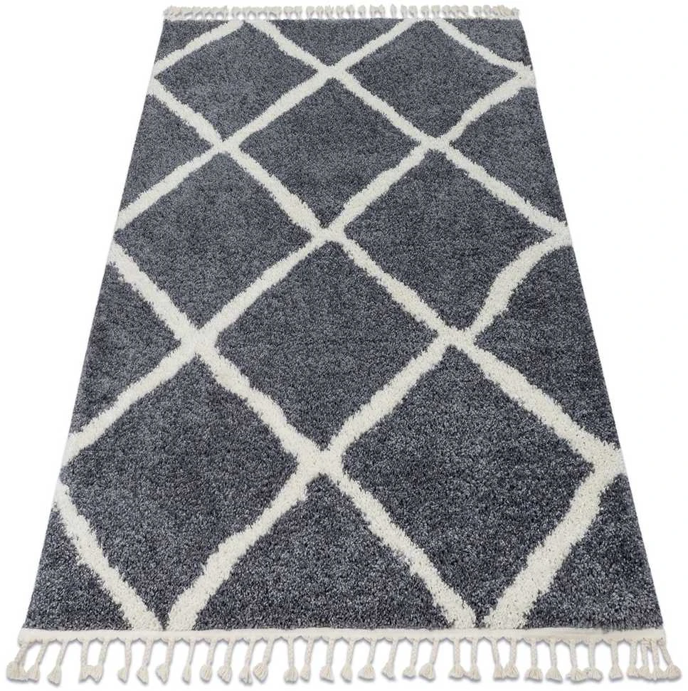 Carpet Kilimas WELBEN CROSS spalvotas grafito stiliaus skandinaviškas 80x200 Hakano