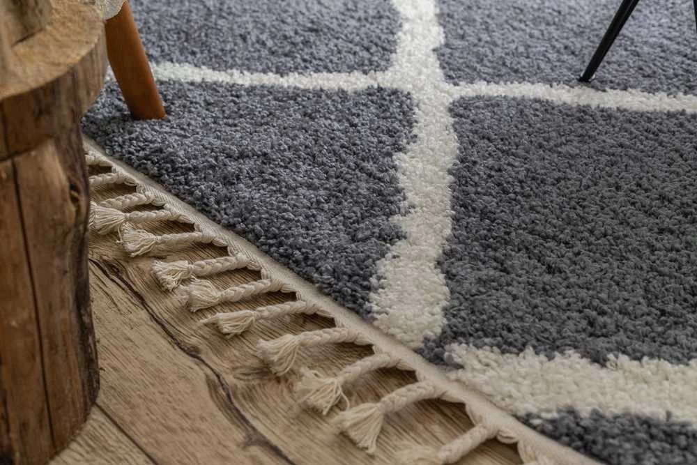Carpet Kilimas WELBEN CROSS spalvotas grafito stiliaus skandinaviškas 70x250 Hakano