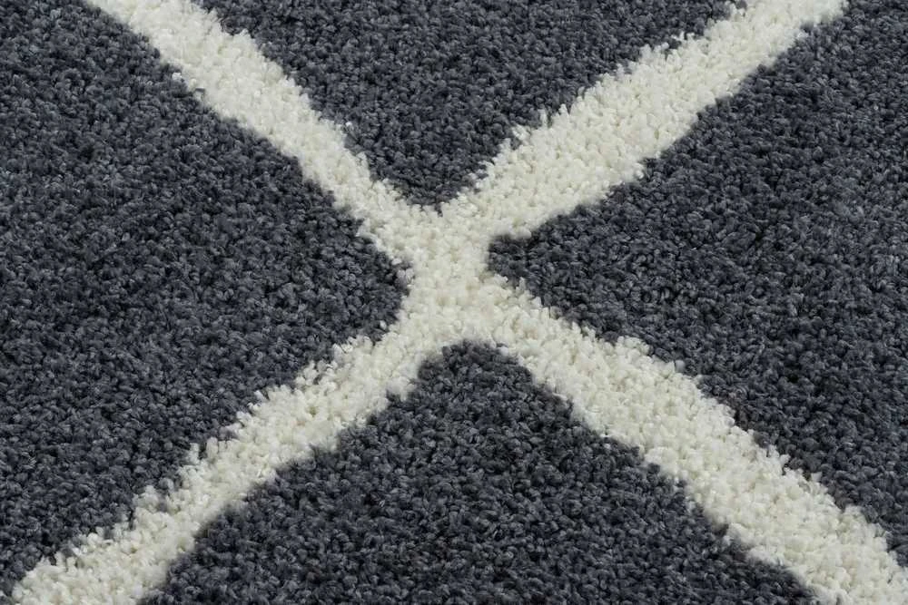 Carpet Kilimas WELBEN CROSS spalvotas grafito stiliaus skandinaviškas 70x250 Hakano