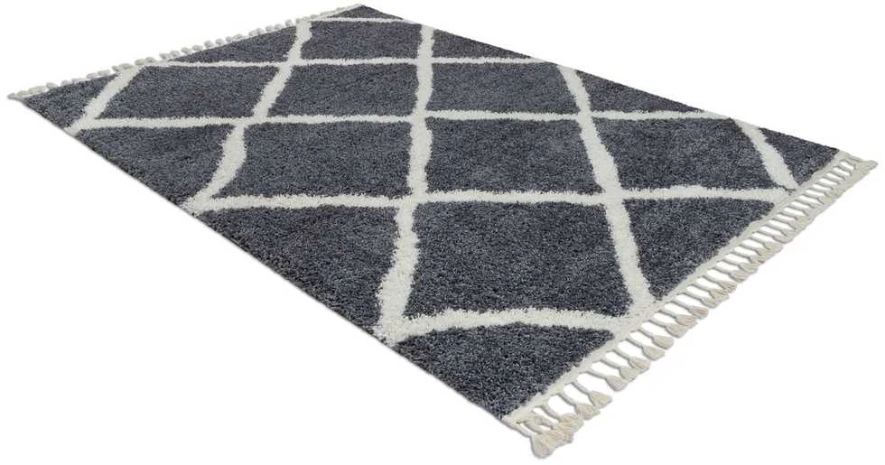 Carpet Kilimas WELBEN CROSS spalvotas grafito stiliaus skandinaviškas 80x300 Hakano