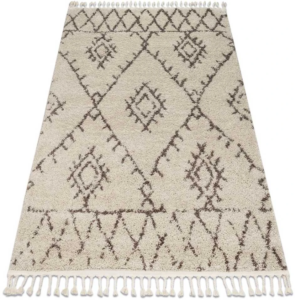Carpet Kilimas WELBEN FEZ spalvos kreminio stiliaus actekų 60x200 Hakano