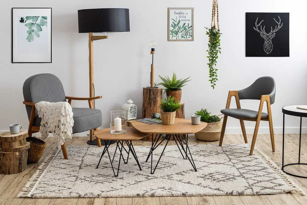 Carpet Kilimas WELBEN FEZ spalvos kreminio stiliaus actekų 60x200 Hakano