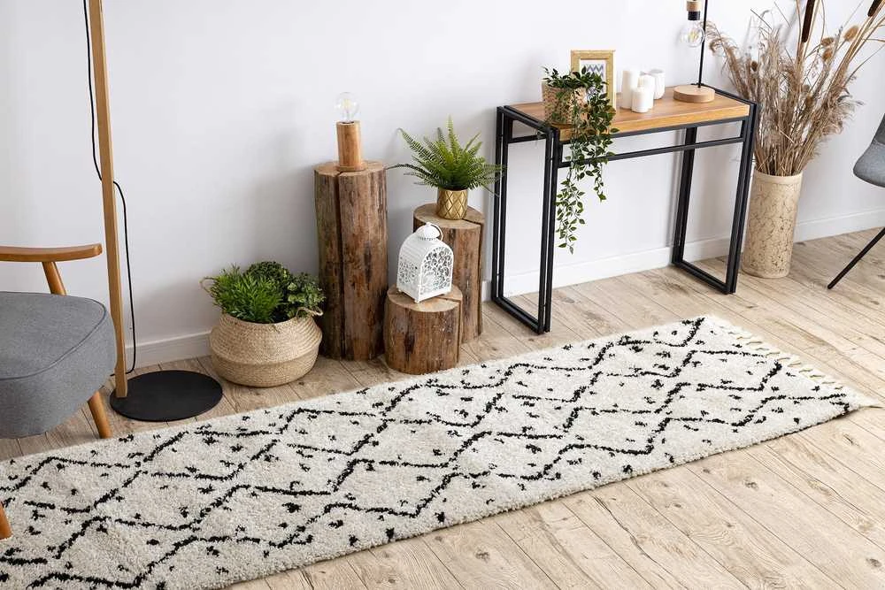 Style Kilimas WELBEN ZIGZAK spalvos kreminio stiliaus skandinaviškas 60x250 Hakano