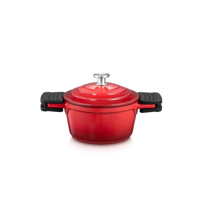 Tescoma PUODAS SU DANČIU PLIENINIS SILIKONIS 16cm 1,5L BORDAS