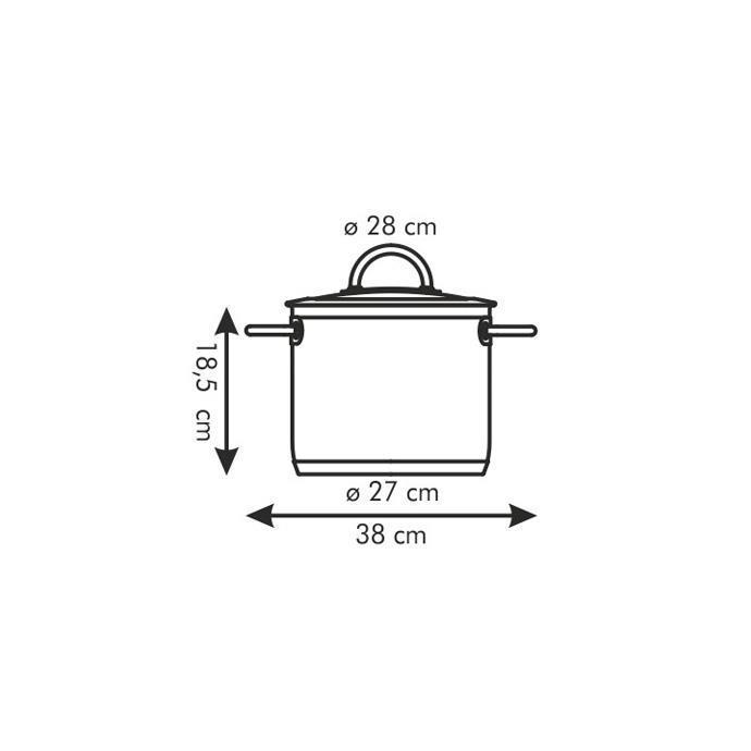 TESCOMA VISION puodas su dangteliu ø 28 cm, 11,0 l