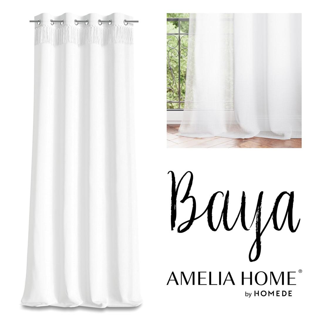 AmeliaHome Užuolaida Baya su kilpomis 140 × 250 cm