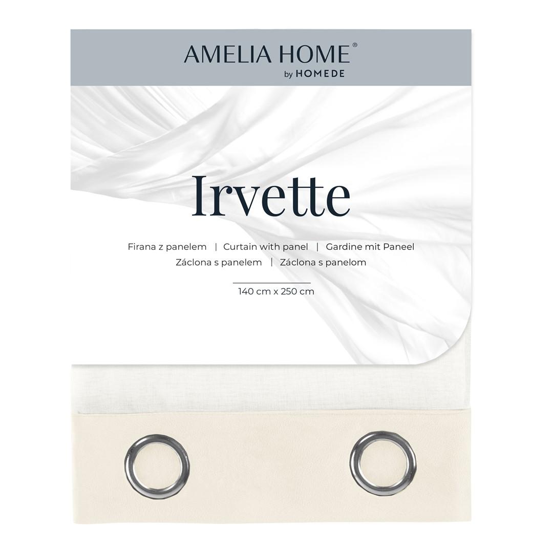 Užuolaida su kilpomis Irvette AmeliaHome 140 × 250 cm, kreminė