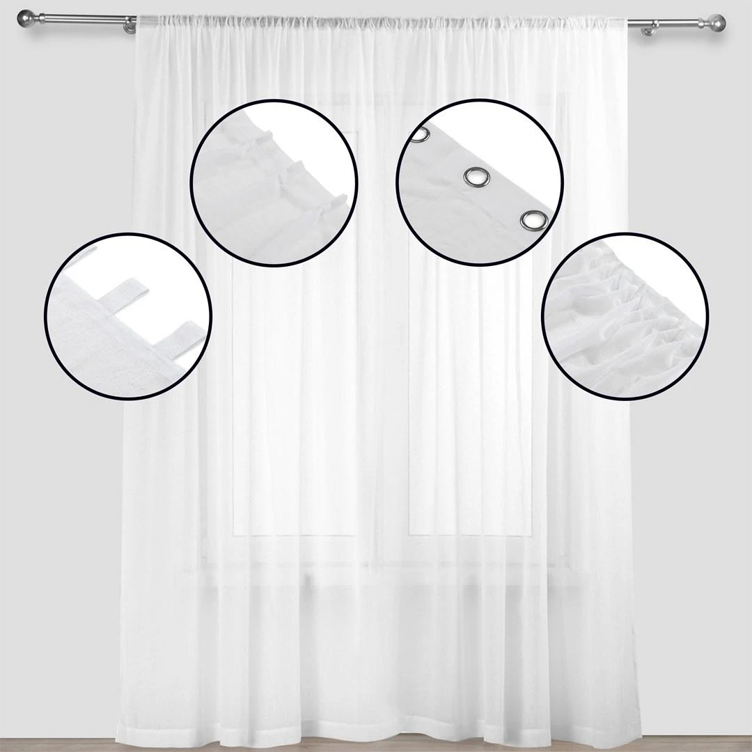 Homede Užuolaidos balta 280×175 cm HOM