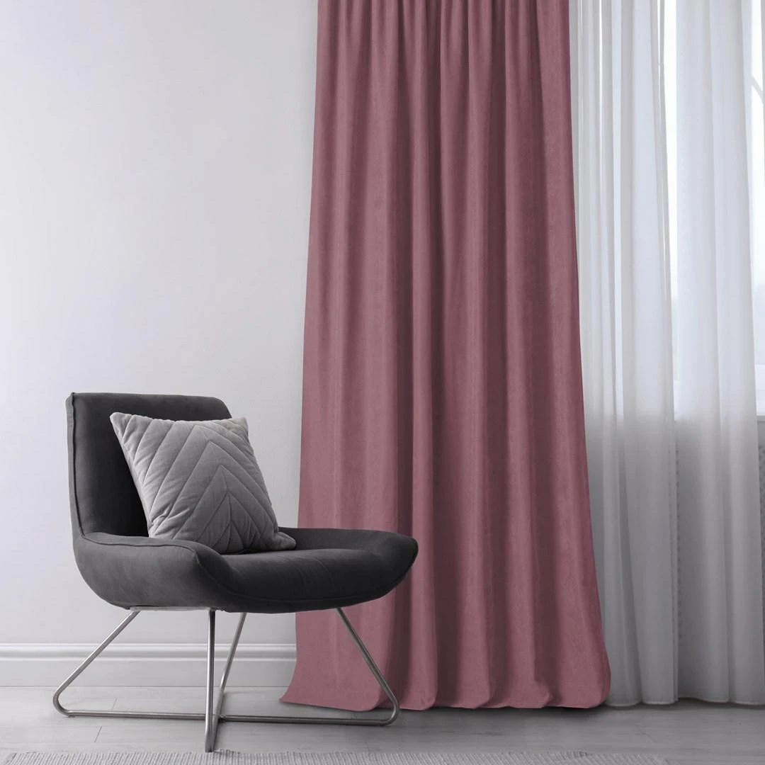 Homede Užuolaidos 220×270 lila CHENILLE FLEX