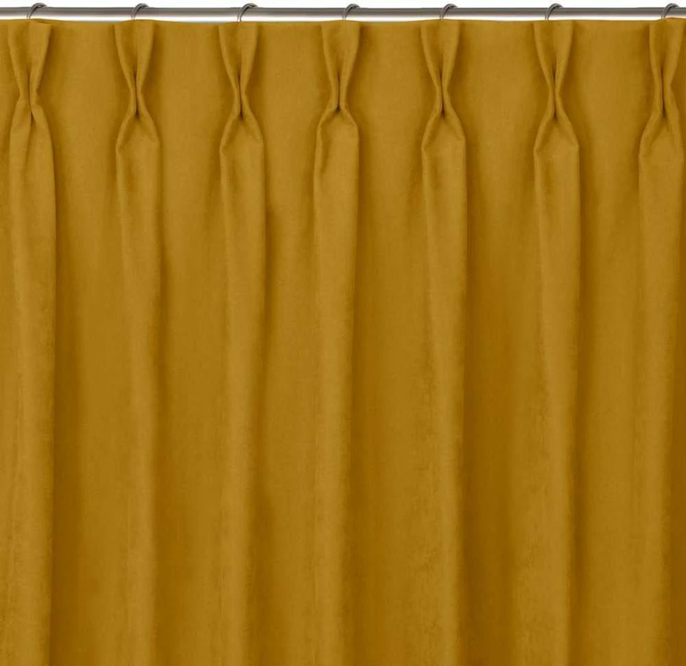 Homede Užuolaidos iš chenille 140×225 garstyčių spalvos CHENILLE FLEX