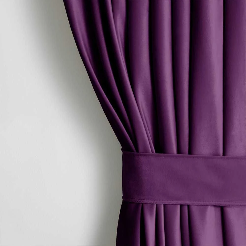 AmeliaHome Užuolaida bordo spalvos 140×245 cm iš aksomo CURT