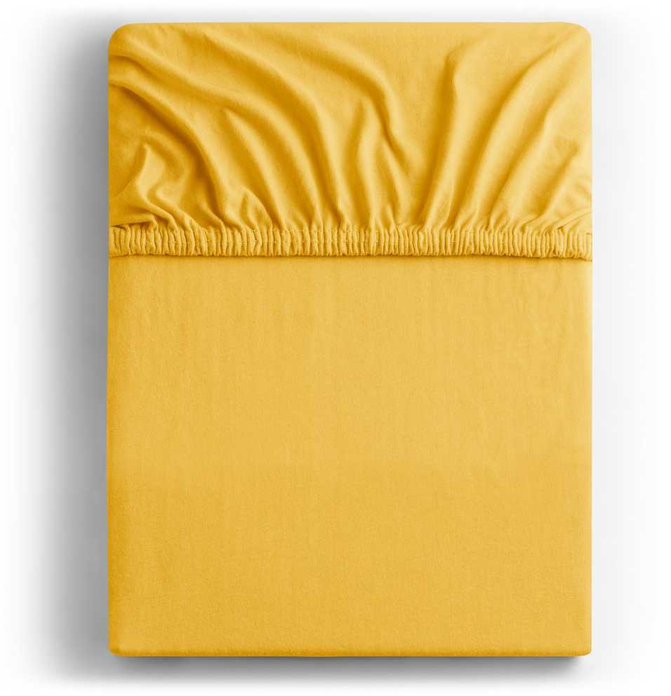 Paklodė DecoKing Amber 180-200x200+30 cm, spalva: geltona