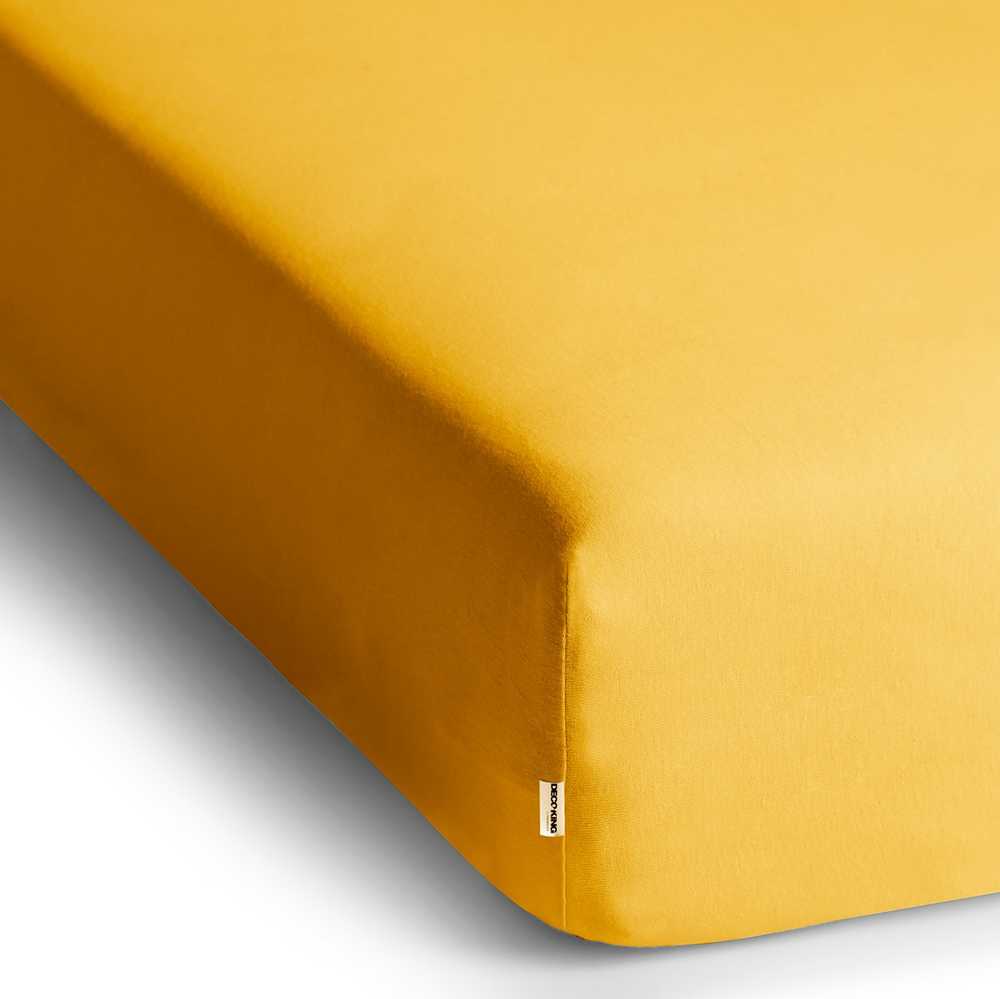 Paklodė DecoKing Amber 180-200x200+30 cm, spalva: geltona