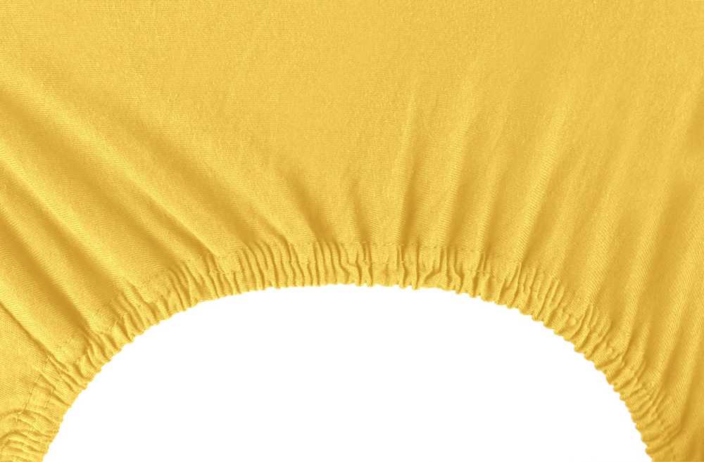 Paklodė DecoKing Amber Geltona, 180x200 cm, su guma