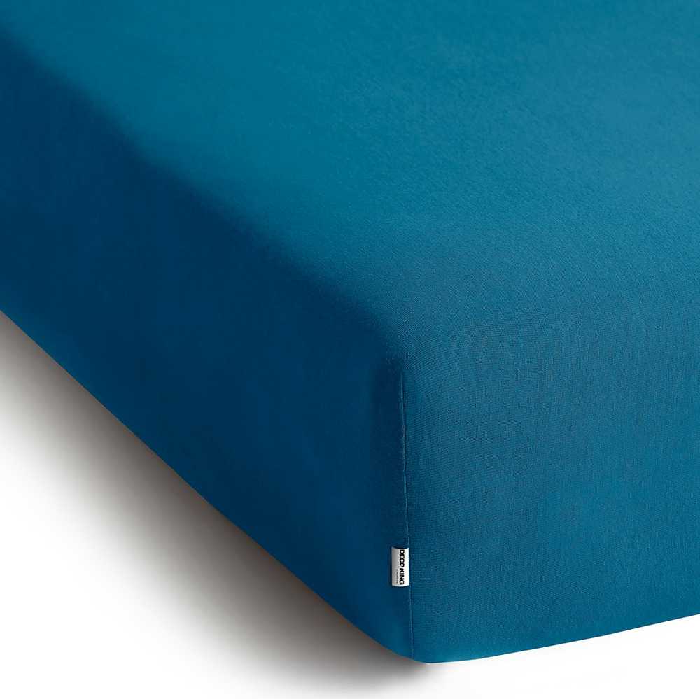DecoKing Paklodė su guma Restilo 120–140 × 200 cm, mėlyna