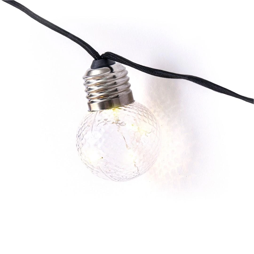 Elektrinė girlianda DecoKing Crystalball LED, 10 vnt.