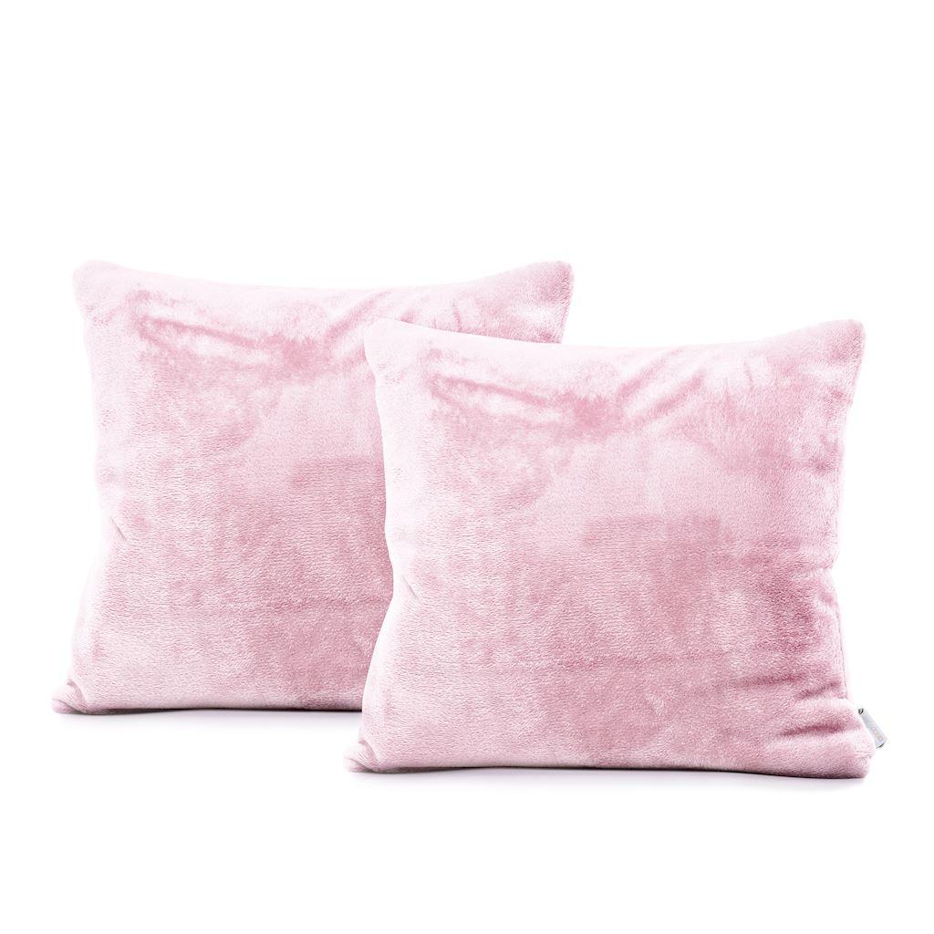 Pagalvės užvalkalas rožinio pudros spalvos 45×45 cm 2 vnt DecoKing