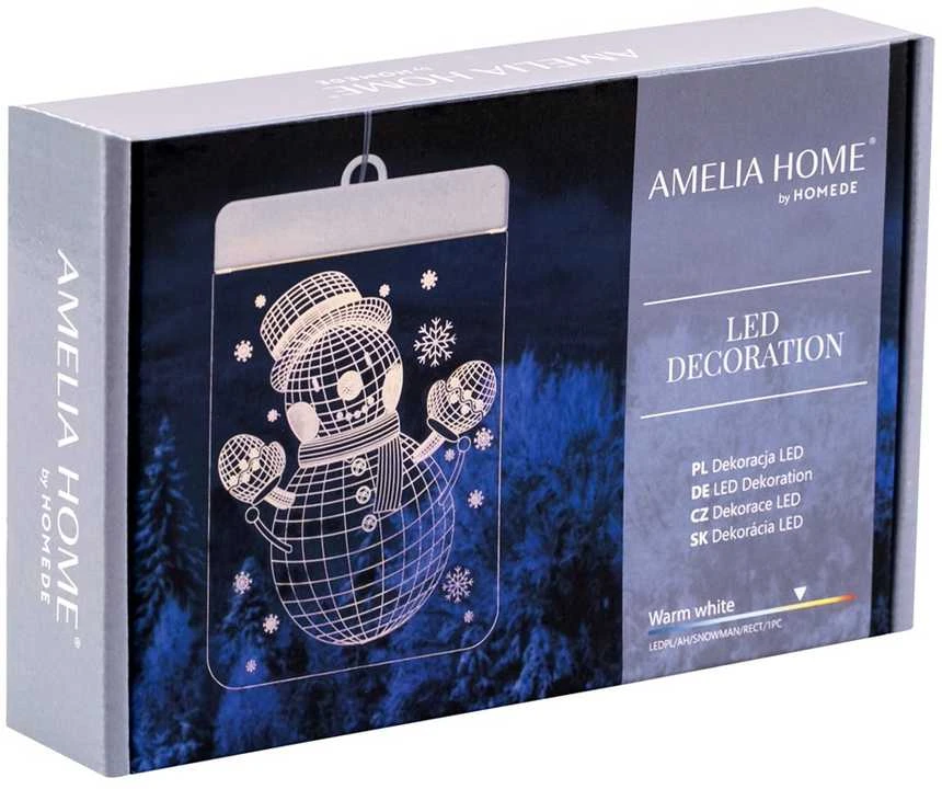 AmeliaHome LEDPL/AH/SNOWMAN/RECT/1PC