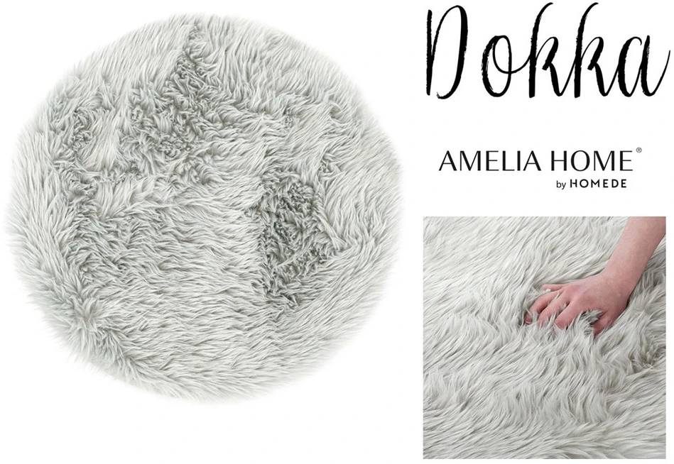 AmeliaHome KILIMAS / AH / DOKKA / Pilkas / R90