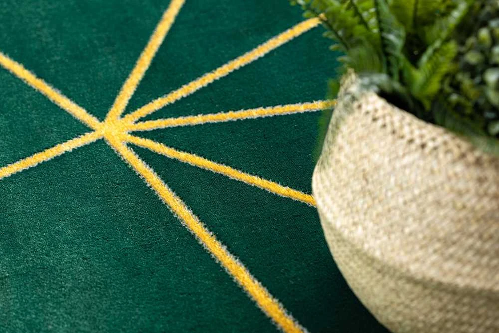 Kilimėlis apvalus ESTEMA GEOMETRIC spalvos buteliukas žalias 120 apskritimas Hakano