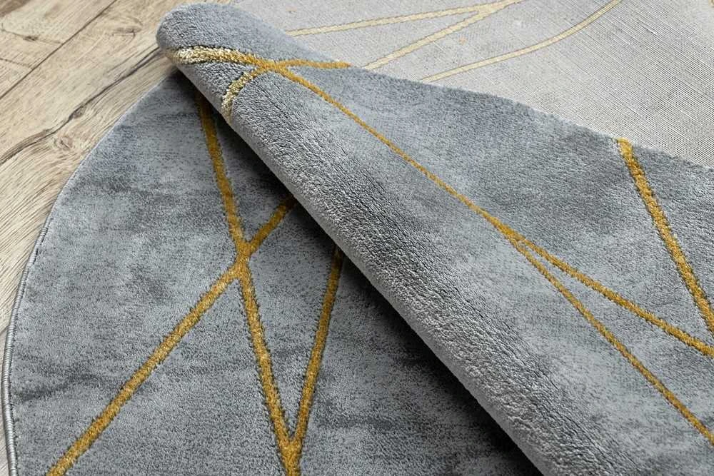 Kilimėlis apvalus ESTEMA MARBLE 2 spalvų pilkas 120 apskritimas Hakano