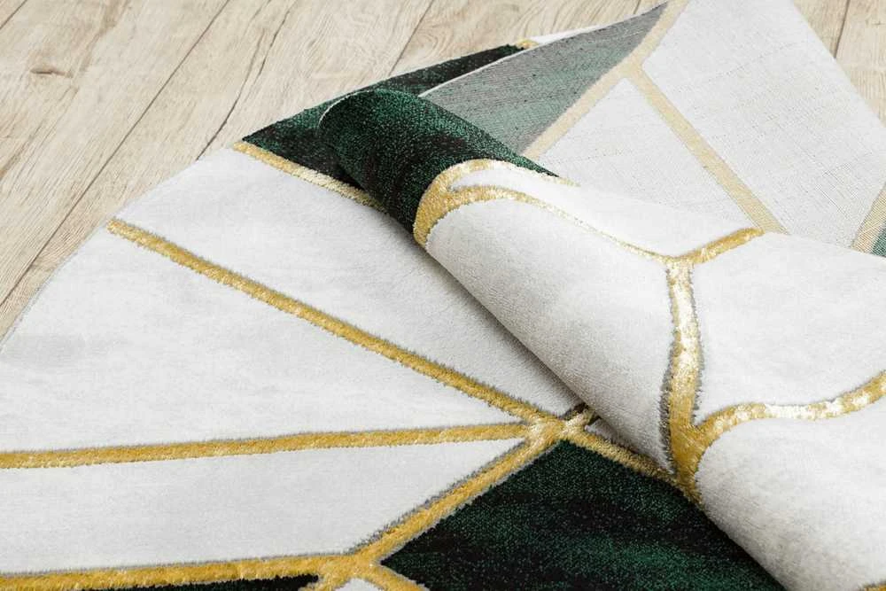 Kilimėlis apvalus ESTEMA MARBLE 3 spalvų buteliukas žalias 160 apskritimas Hakano