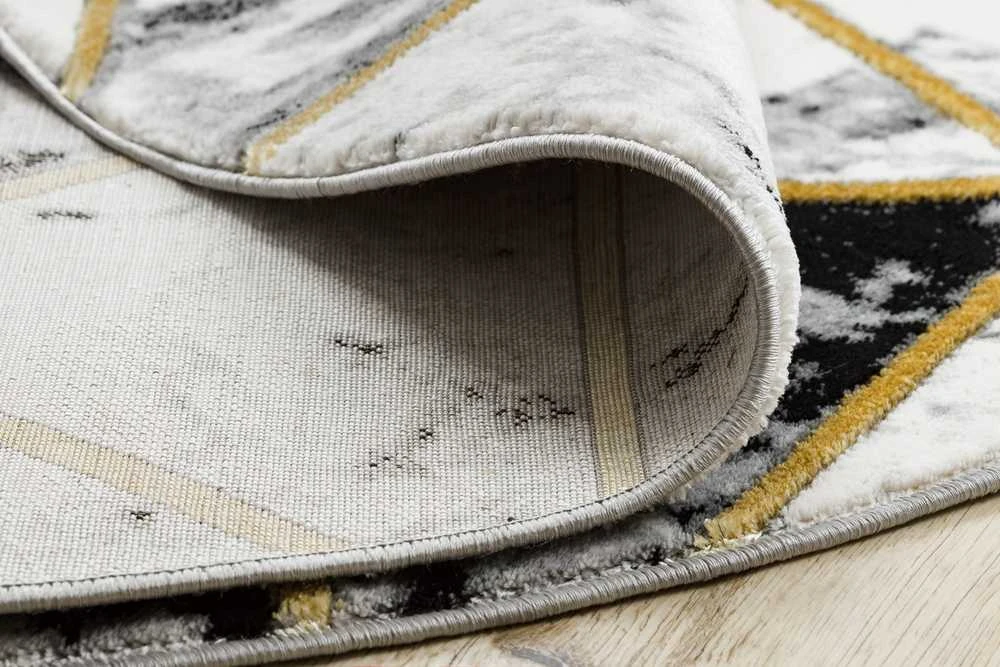 Kilimėlis apvalus ESTEMA MARBLETRIANGLES spalva juoda 160 apskritimas Hakano