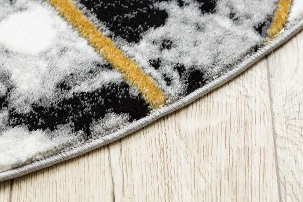 Kilimėlis apvalus ESTEMA MARBLETRIANGLES spalva juoda 120 apskritimas Hakano