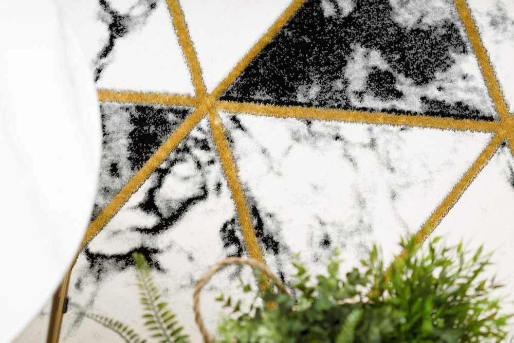 Kilimėlis apvalus ESTEMA MARBLETRIANGLES spalva juoda 120 apskritimas Hakano