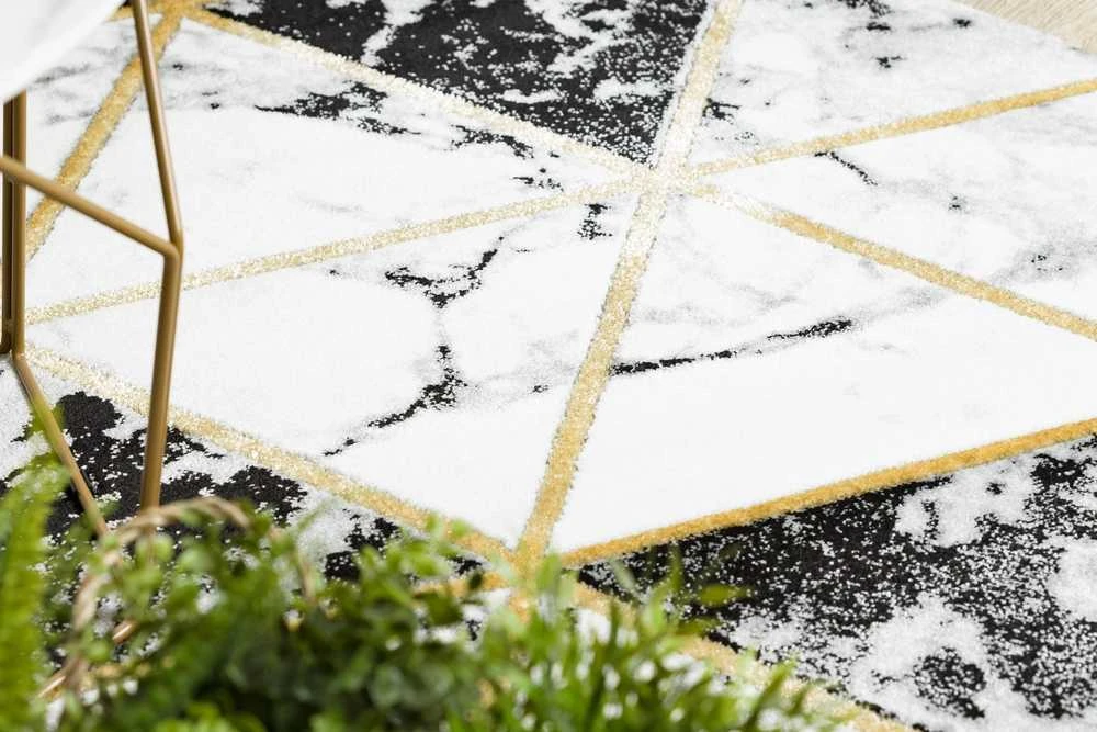 Kilimėlis apvalus ESTEMA MARBLETRIANGLES spalva juoda 160 apskritimas Hakano