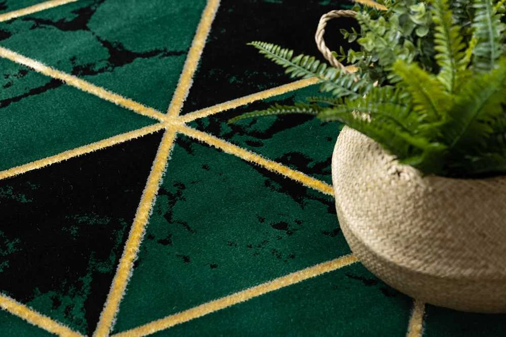 Kilimėlis apvalus ESTEMA MARBLETRIANGLES spalvos buteliukas žalias 120 apskritimas Hakano