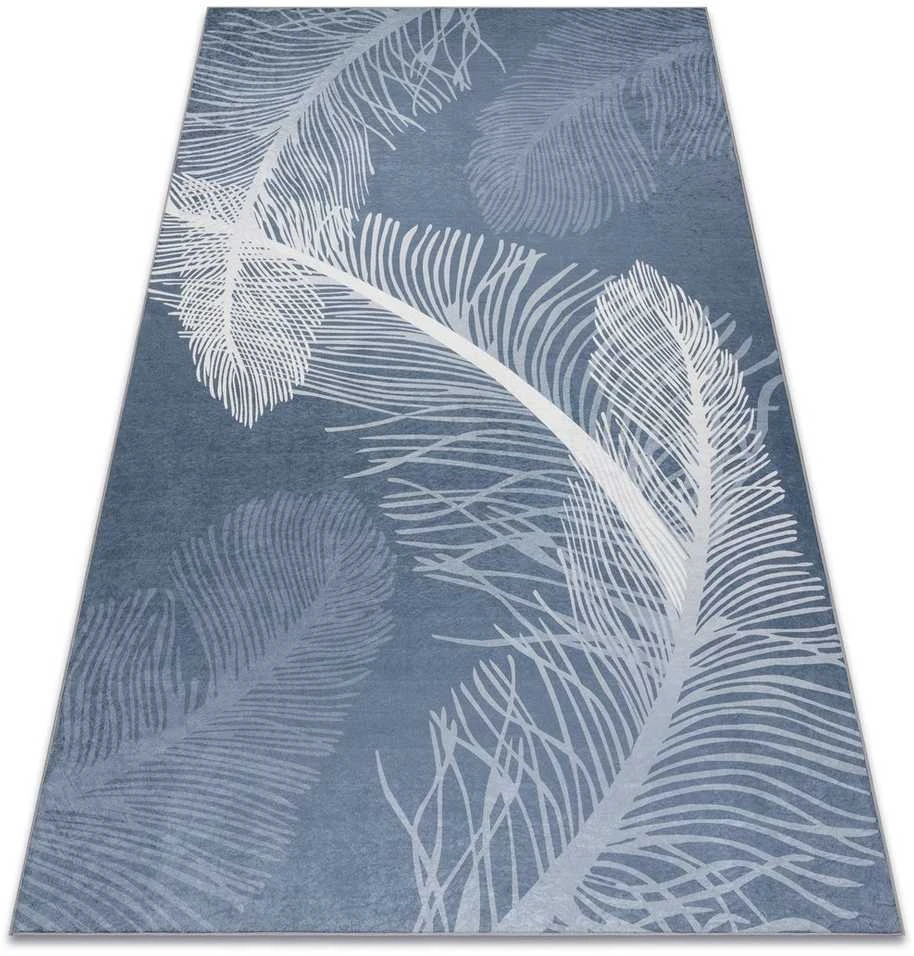 Style Kilimėlis ARLEN FEATHERS mėlynos spalvos boho stiliaus 120x170 Hakano