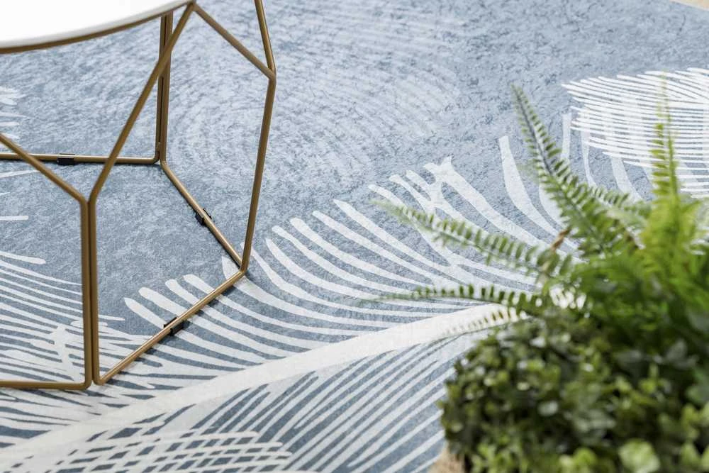 Style Kilimėlis ARLEN FEATHERS mėlynos spalvos boho stiliaus 120x170 Hakano